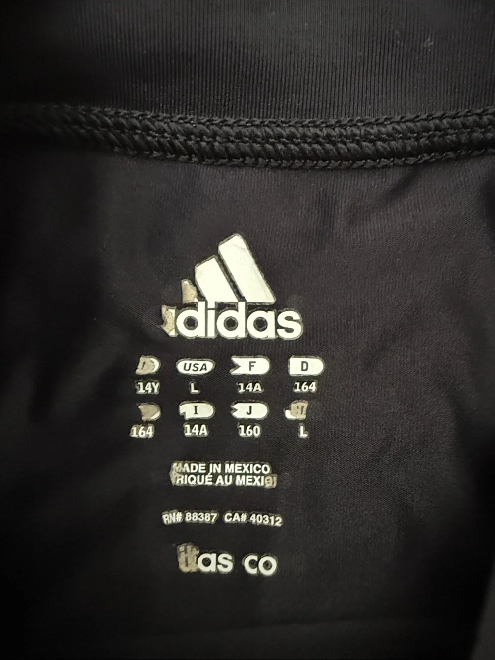 adidas Black Performance ClimaLite Tee with Small White Logo